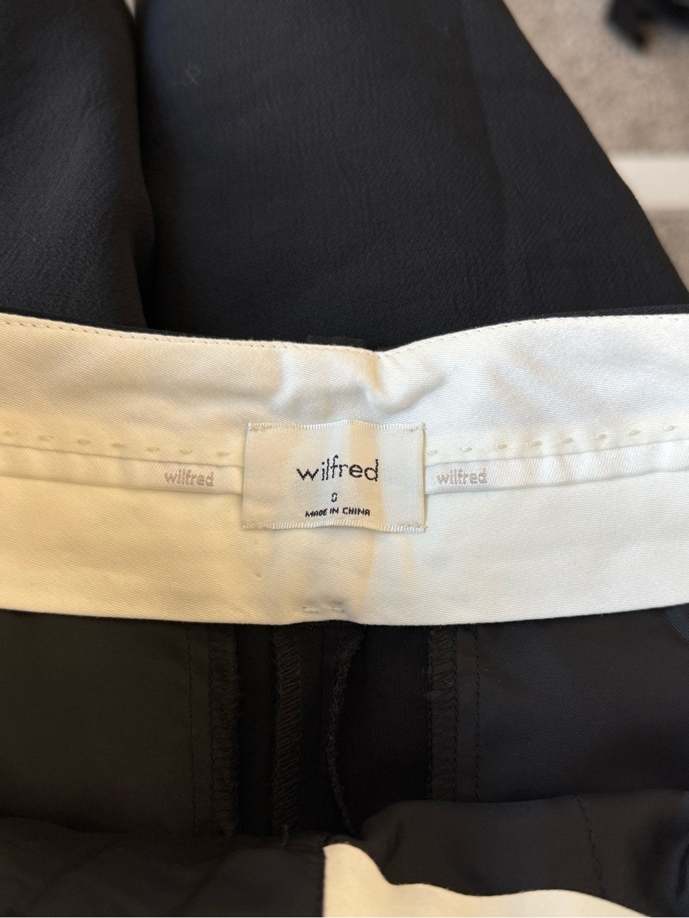 Aritzia Wilfred Free Effortless Pant Cropped Trouser Pant Size 0